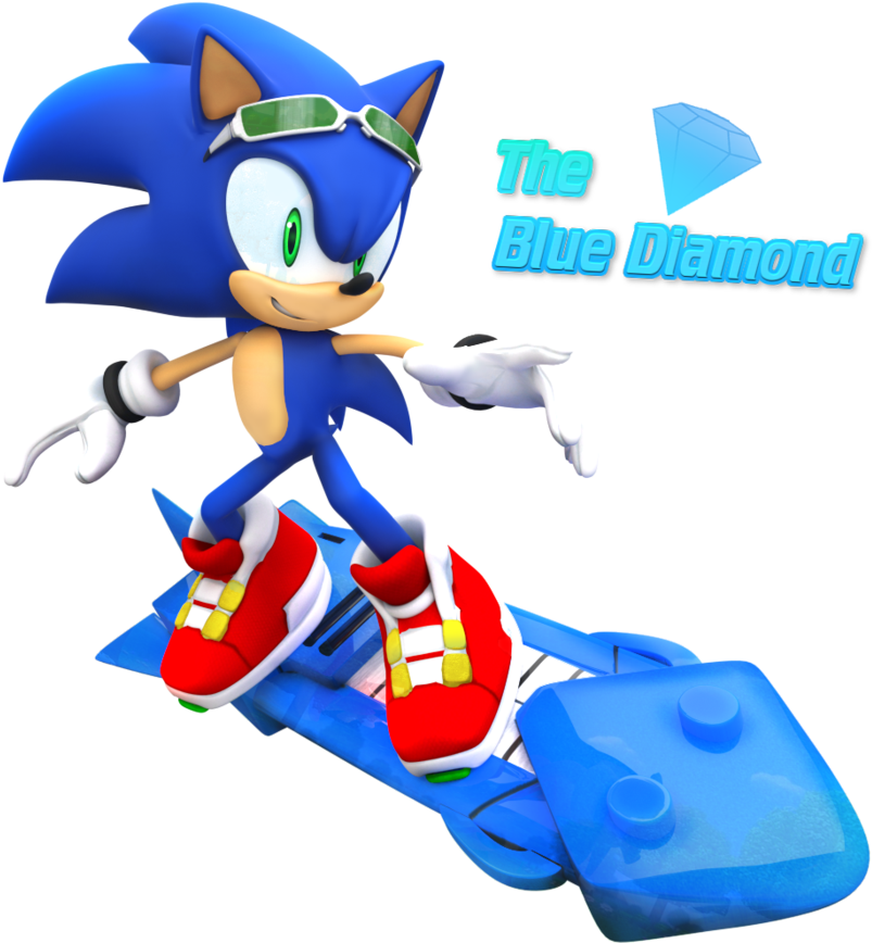 Emerl Clipart Diamond - Sonic Riders Blue Star Ii (894x894)