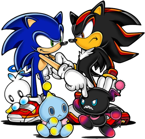 Sonicshadow - Sonic Adventure 2 Sonic And Shadow (500x478)