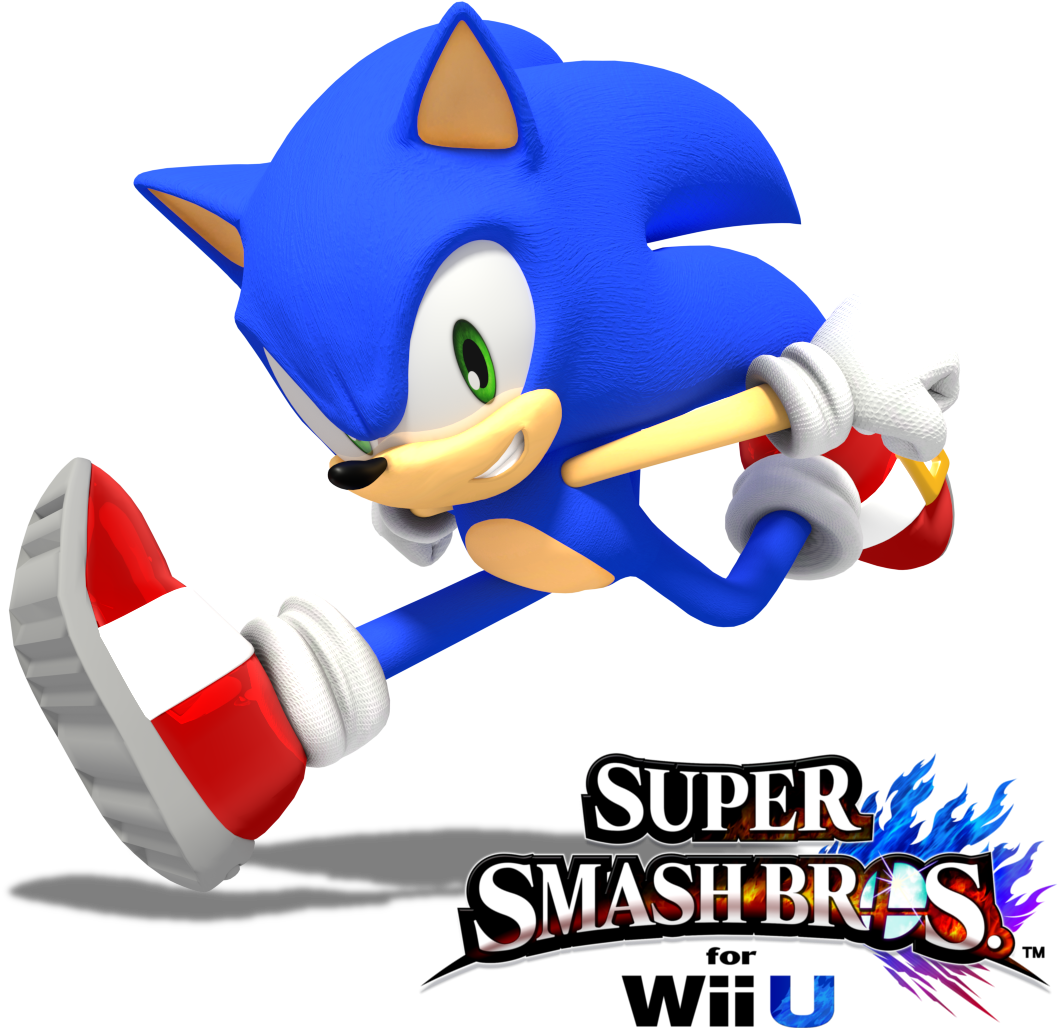 Sonic The Hedgehog (v2) By Jogita6 - Nintendo Wii U Super Smash Bros (1150x1027)