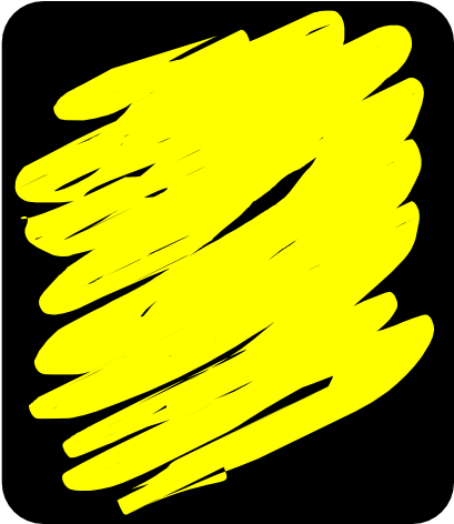 Yellow Crayon Scribble Png (600x471)
