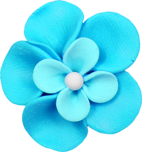 Flower Clipart, Button Flowers, Flower Crafts, Art - Flores De Papel Png (467x500)