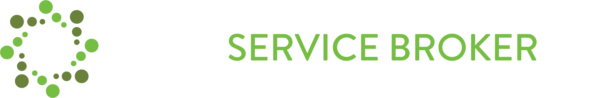 Horizontal Pantone And White - Open Service Broker Logo (2084x336)