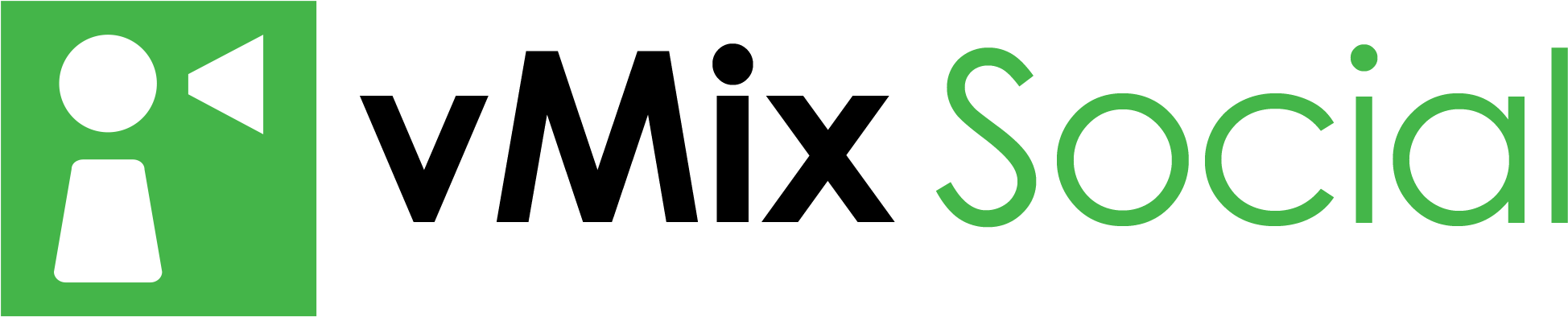 Vmix Social Logo - Vmix Sd Upgrade (from Basic Hd) (2047x500)
