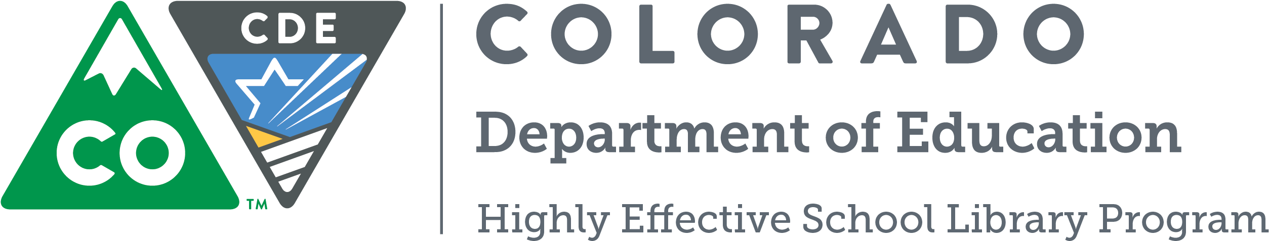Highly Effective School Library Program Logo - Colorado Department Of Transportation (2604x667)