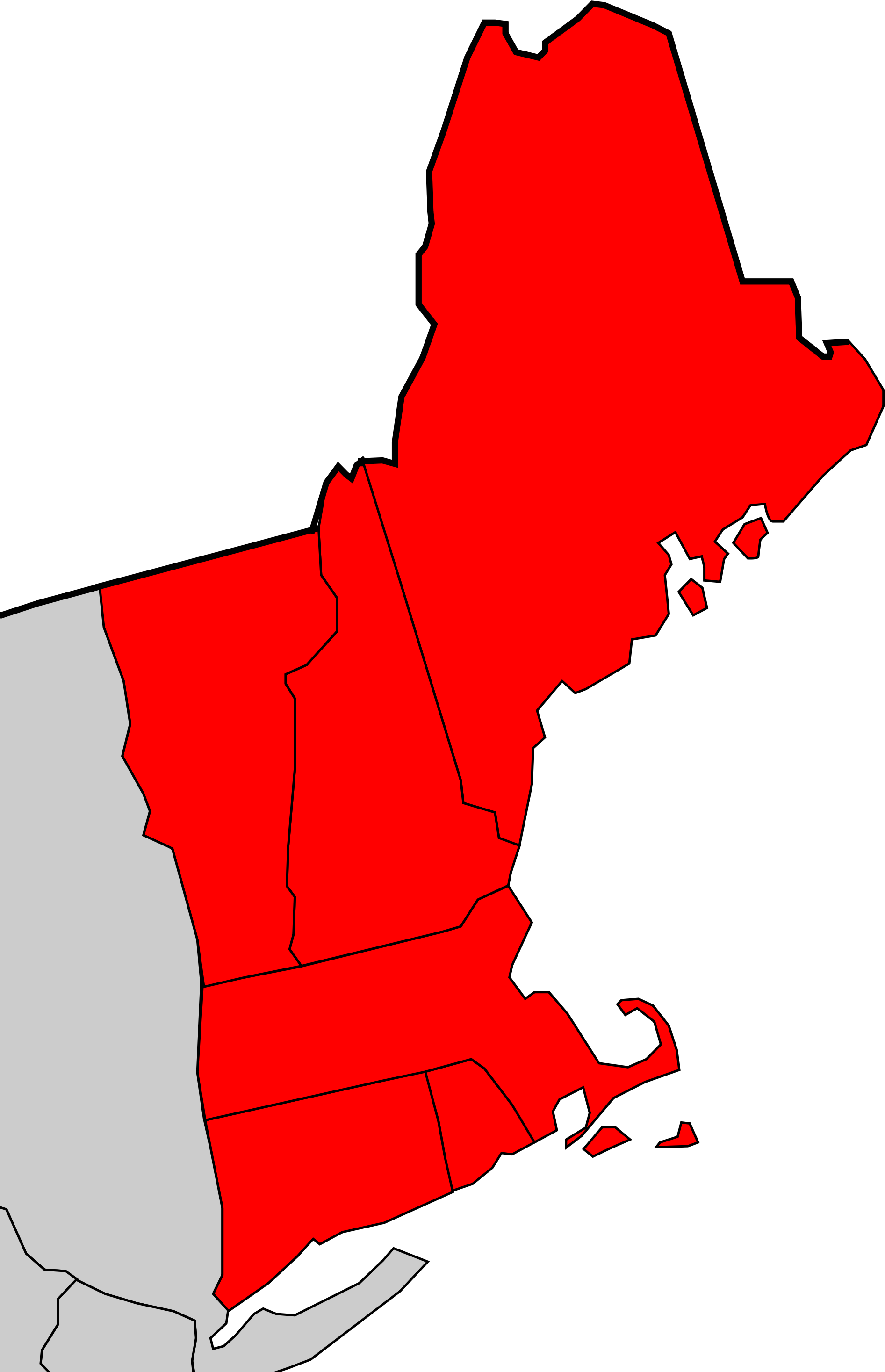 New England Usa Closeup - New England Region Of Usa (2000x3000)