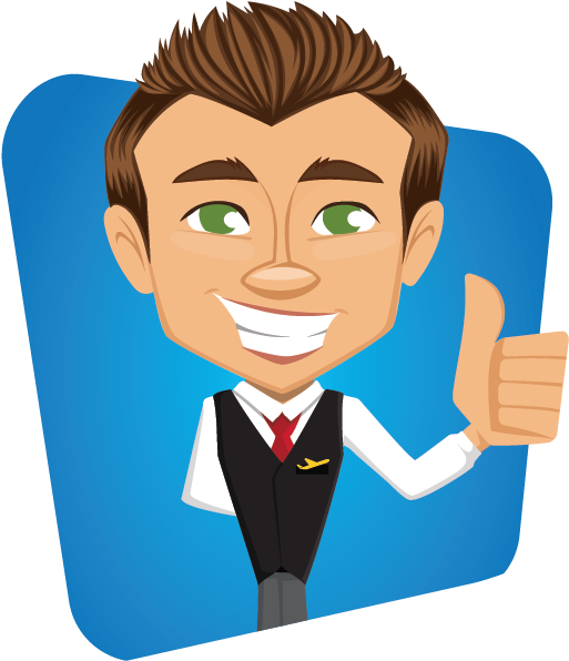 Male Flight Attendant Clipart Image - Male Flight Attendant Cartoon (596x707)