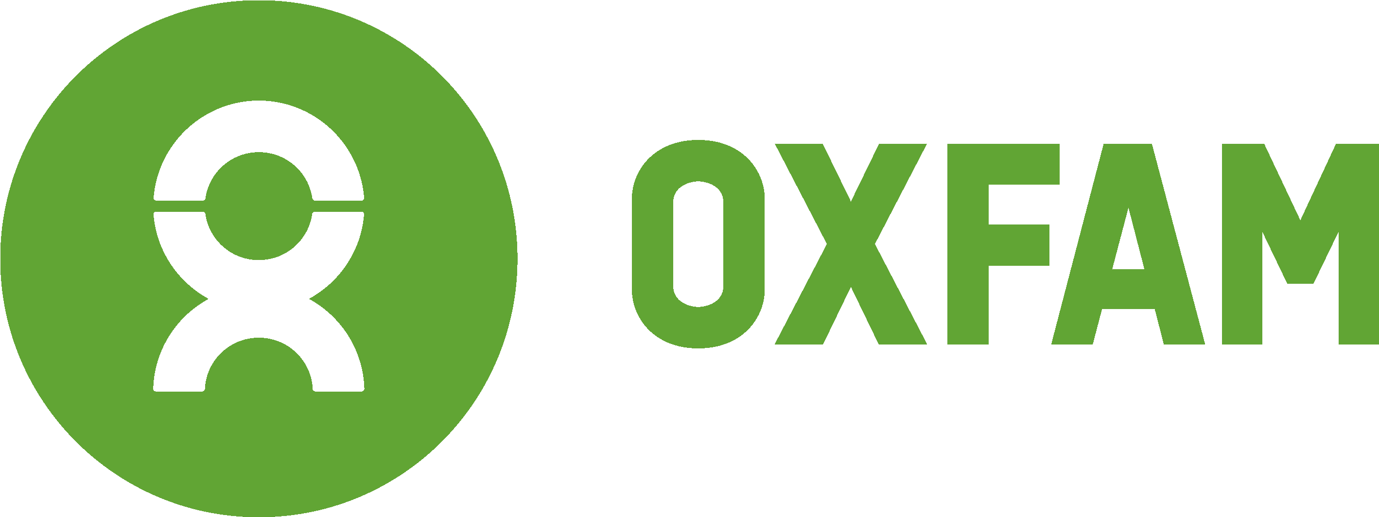 Horizontal, Green - Oxfam Logo Png (2894x1122)