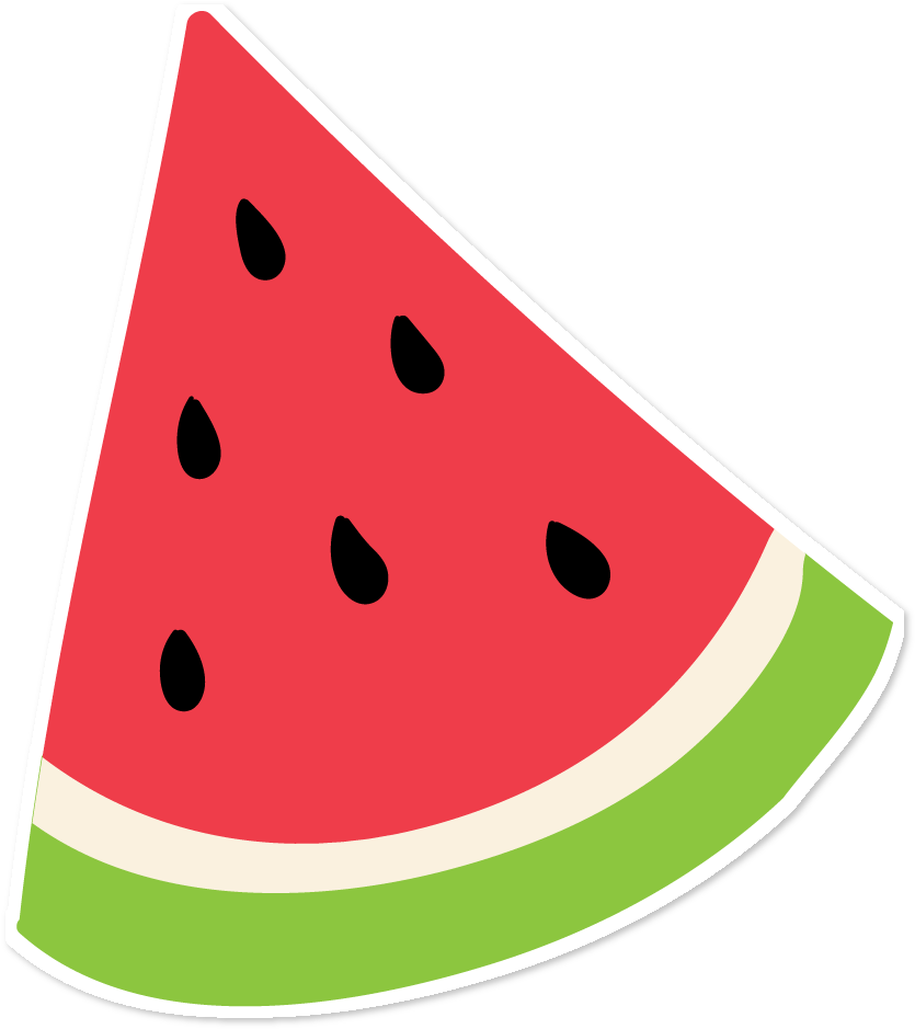 Watermelon Slices Clip Art Stock Illustration - Semente De Melancia Png (962x962)