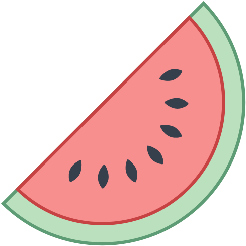 Watermelon Clipart Transparent Background - Melon Icon Png (512x512)
