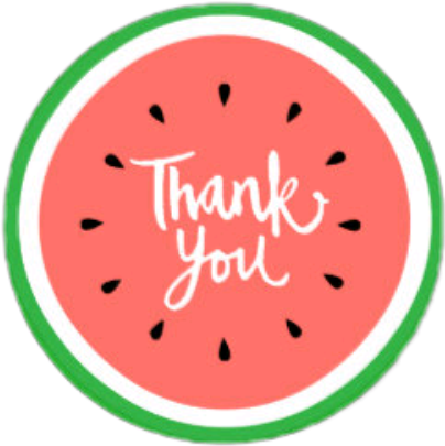 Sandia🍉 Sandia Watermelon Thankyou Gracias Rojo Red - Watermelon Thank You (404x405)
