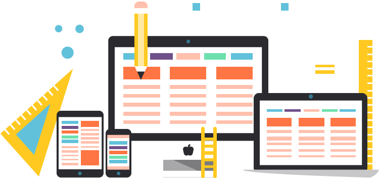 Responsive Website Design - Web Design Vector Png (816x410)