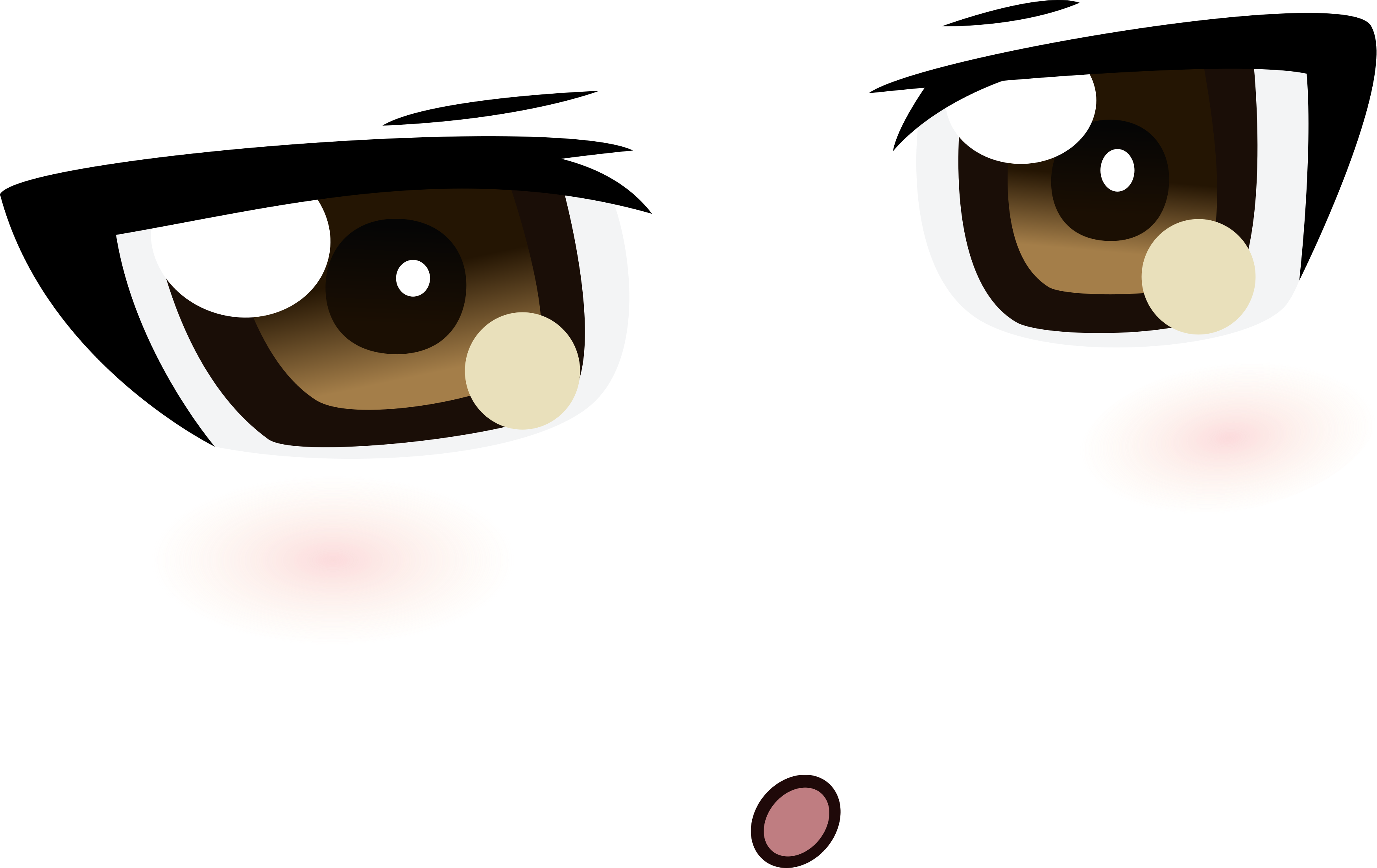 Light Brown Eyes O-face - Animated Transparent Brown Eyes (3500x2206)