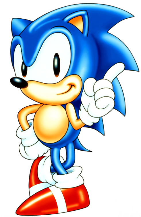 Were There Eye Colors Originally Brown - Original Sonic The Hedgehog (491x758)