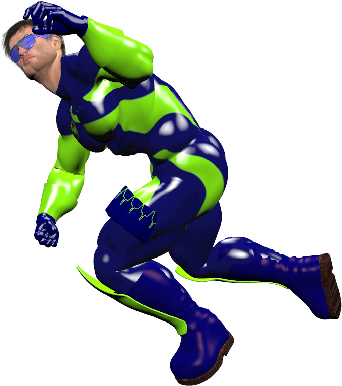 He Is 6'6" Tall At His Normal Height, Has Dark Brown - Author (700x1000)