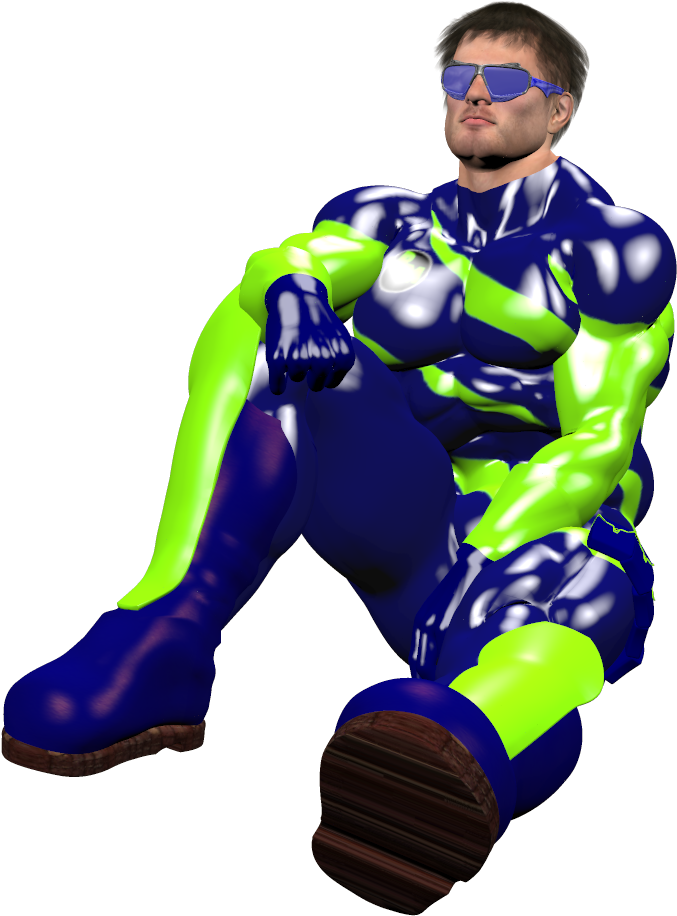 He Is 6'6" Tall At His Normal Height, Has Dark Brown - Superhero (700x1000)