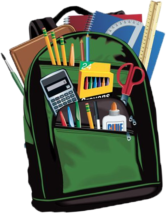 Needed Items Highlighters Disinfectant Wipes No - Backpack With School Supplies (644x824)