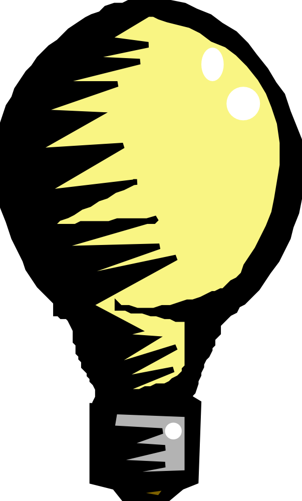Onlinelabels Clip Art - Light Bulb Clip Art (603x1000)