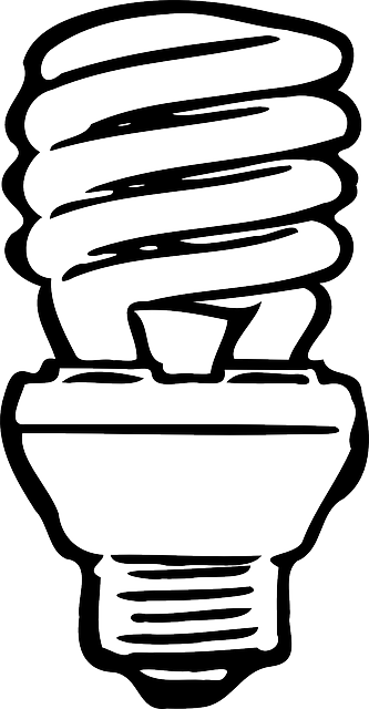Light, Lamp, Electric, Electric Bulb - Lampara Bajo Consumo Dibujo (333x640)