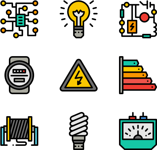 Electrician Tools - Icons For Web Design (600x564)