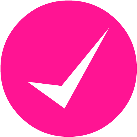 Deep Pink Check Mark 11 Icon - Check Mark Icon Pink (512x512)