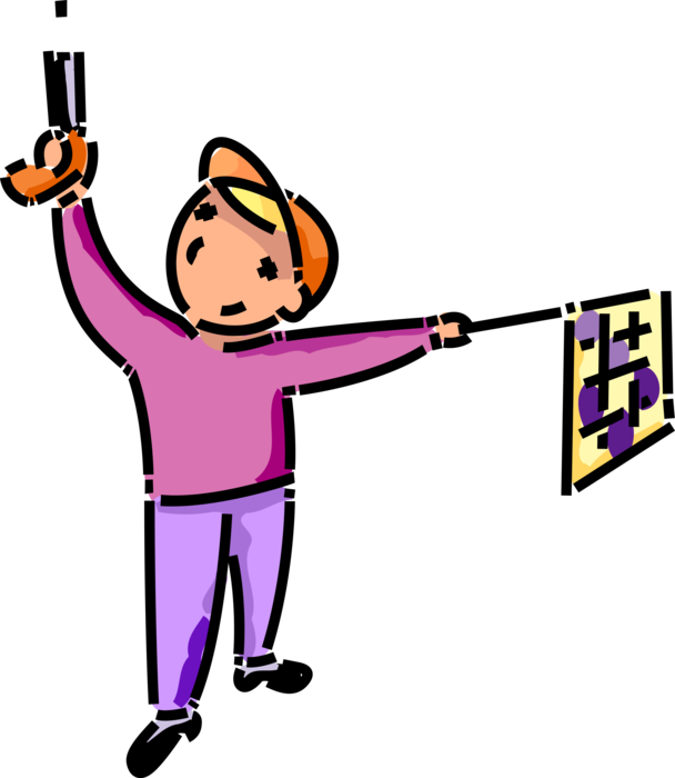 Vector Illustration Of Primary Or Elementary School - Vector Illustration Of Primary Or Elementary School (608x700)