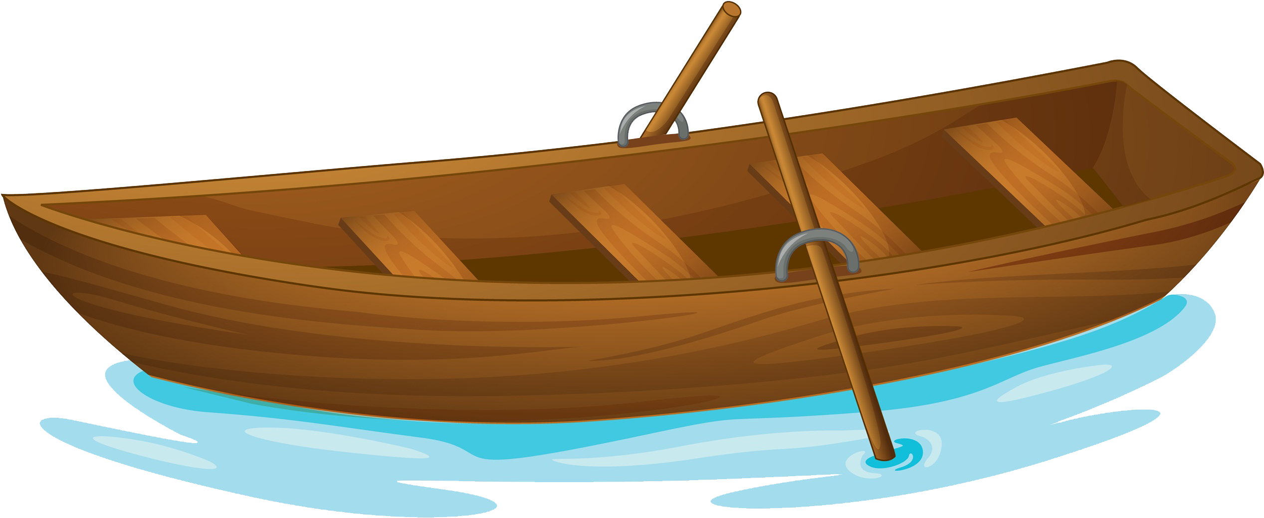 Rowing Boat Evezu0151s Csxf3nak Clip Art - Wooden Boat Clipart (2814x1241)