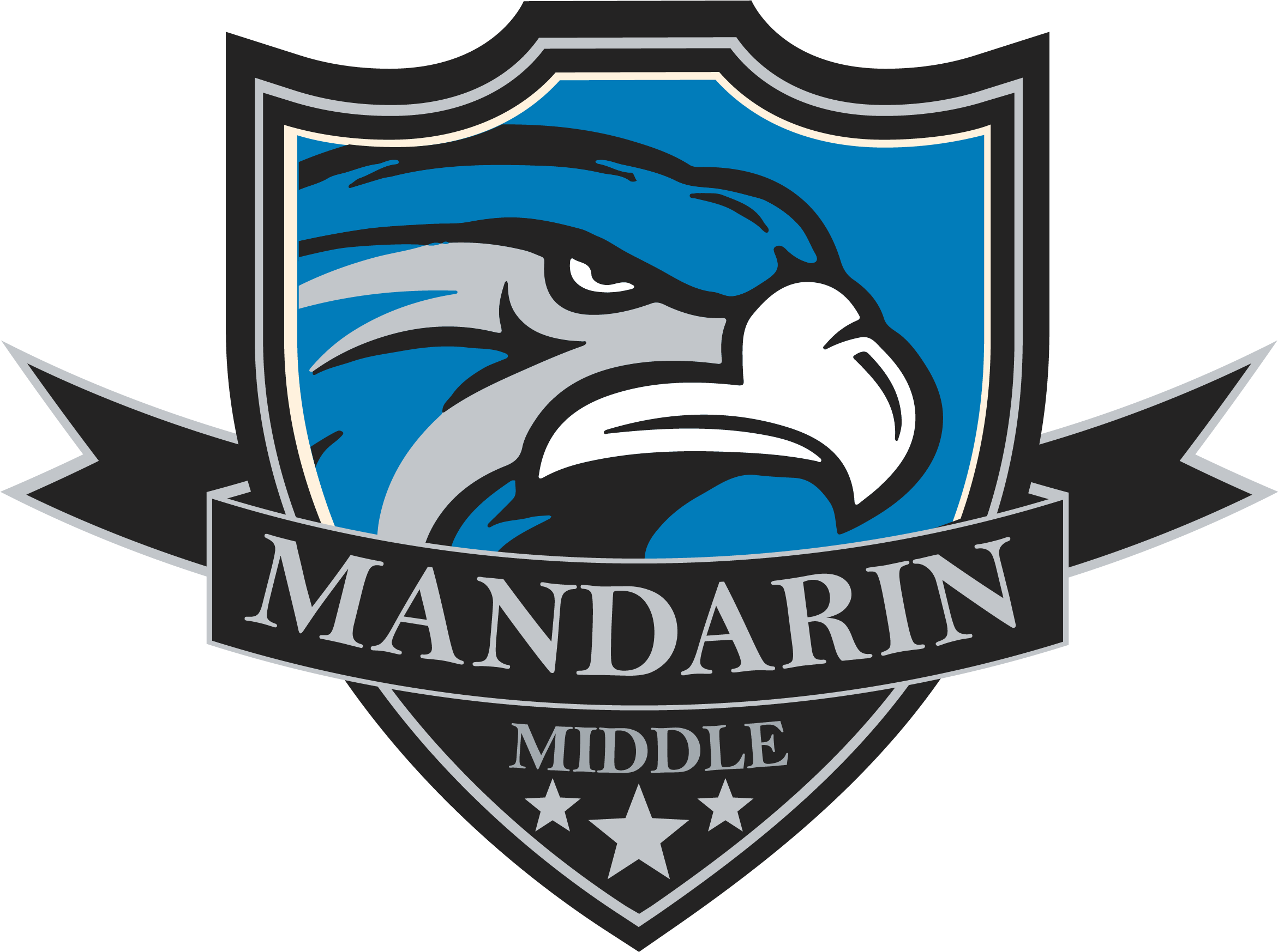 Mandarin Middle School - Mandarin Middle School Logo (2343x1747)
