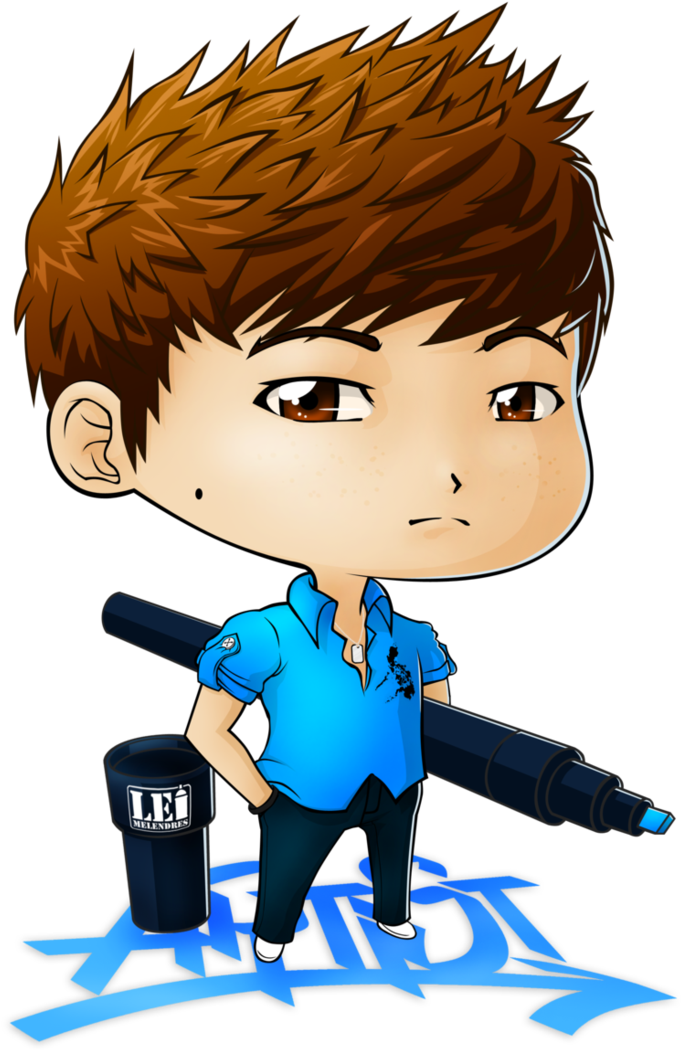 Artist Chibi Lei By Leimelendres - Chibi Artist Png (731x1092)