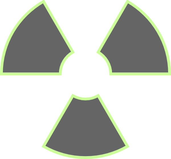 Radiation Green Transparent Clip Art At Clker - Radiation Transparent (600x560)