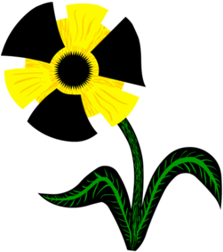 Radioactive Flower - Emblem (674x518)