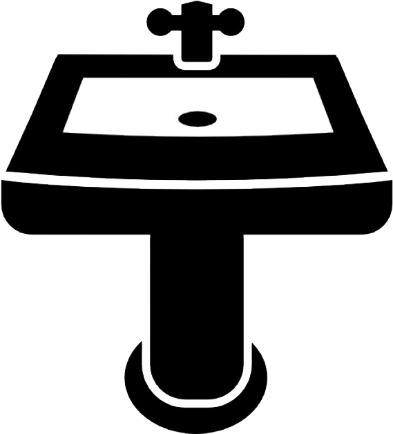 Bathrooms - Sink Icon Png (626x626)