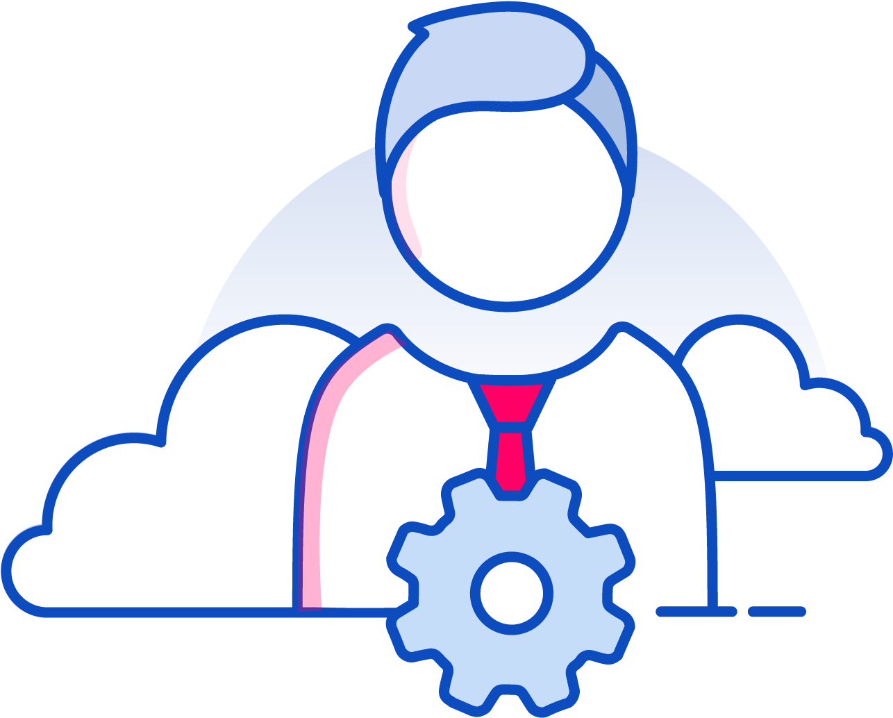 The Enclouden All In One Hci, Private Cloud, Vdi & - Cartoon (1353x1101)