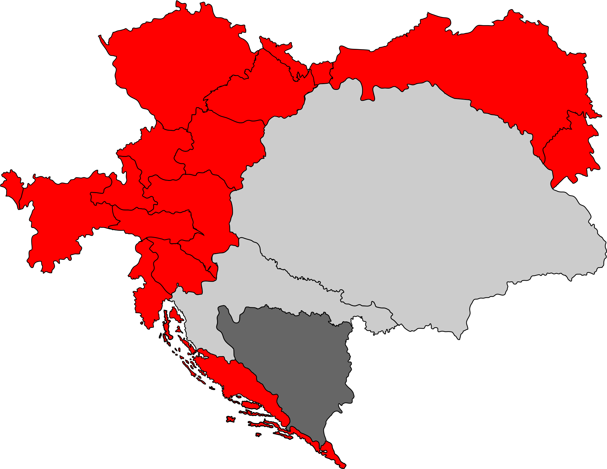 Open - Austria Hungary Map (2000x1545)