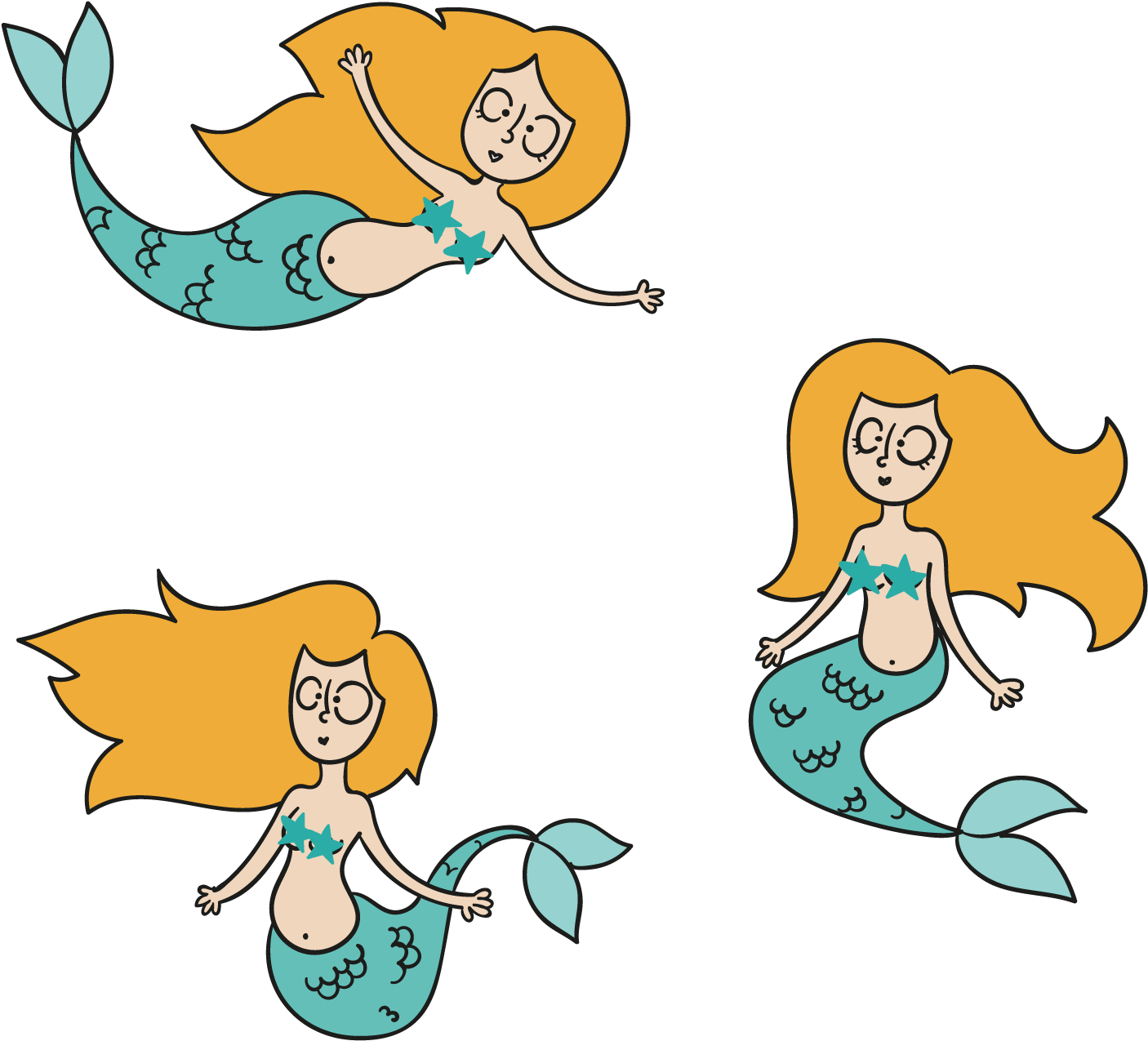 Mermaid Euclidean Vector Clip Art - Mermaid Euclidean Vector Clip Art (1500x1500)