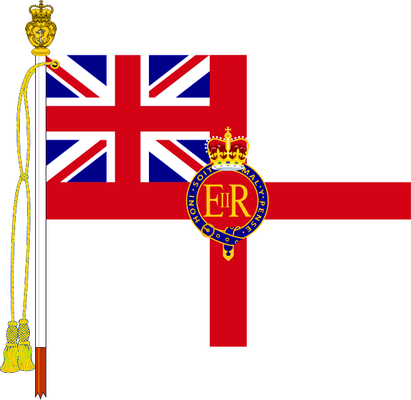 The Queen's Colour Of The Royal Navy - Royal Navy Queen's Colour (411x400)