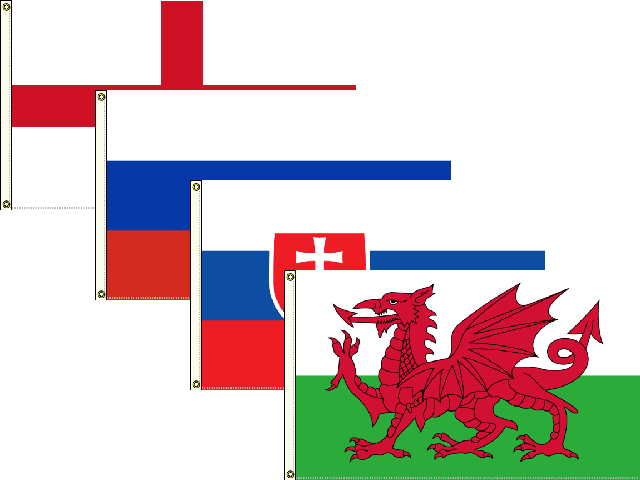 England, Russia, Slovakia And Wales 90 X 60cm Flag - Wales V Japan 2016 (640x480)