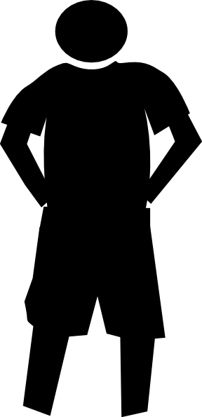 Boy In Shorts Clip Art At Clker - Shorts (363x750)