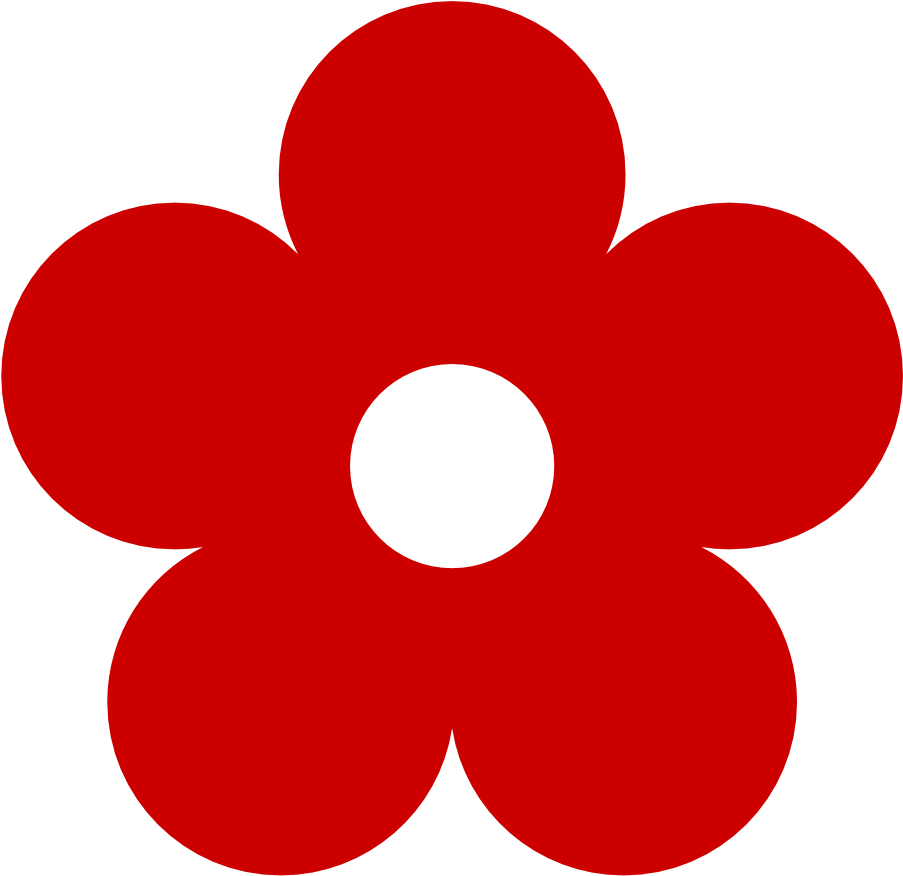 Retro Flower - Peace - Flower Clipart Color (999x990)