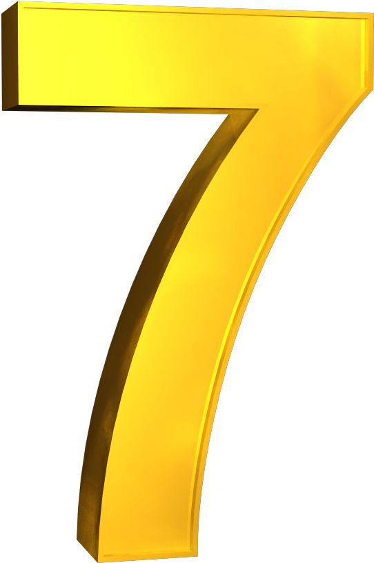 Number 7 Png - Number 7 3d Png (1600x1080)