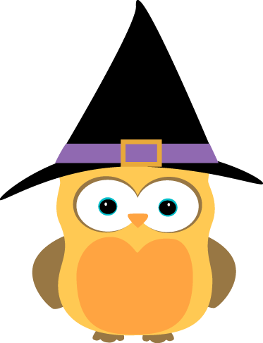 Cute Halloween Clip Art 21 Cliparts - Owl (373x487)
