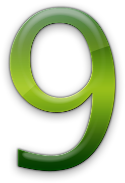 Drawing Icon Number 9 Image - Number Nine Transparent Background (420x420)