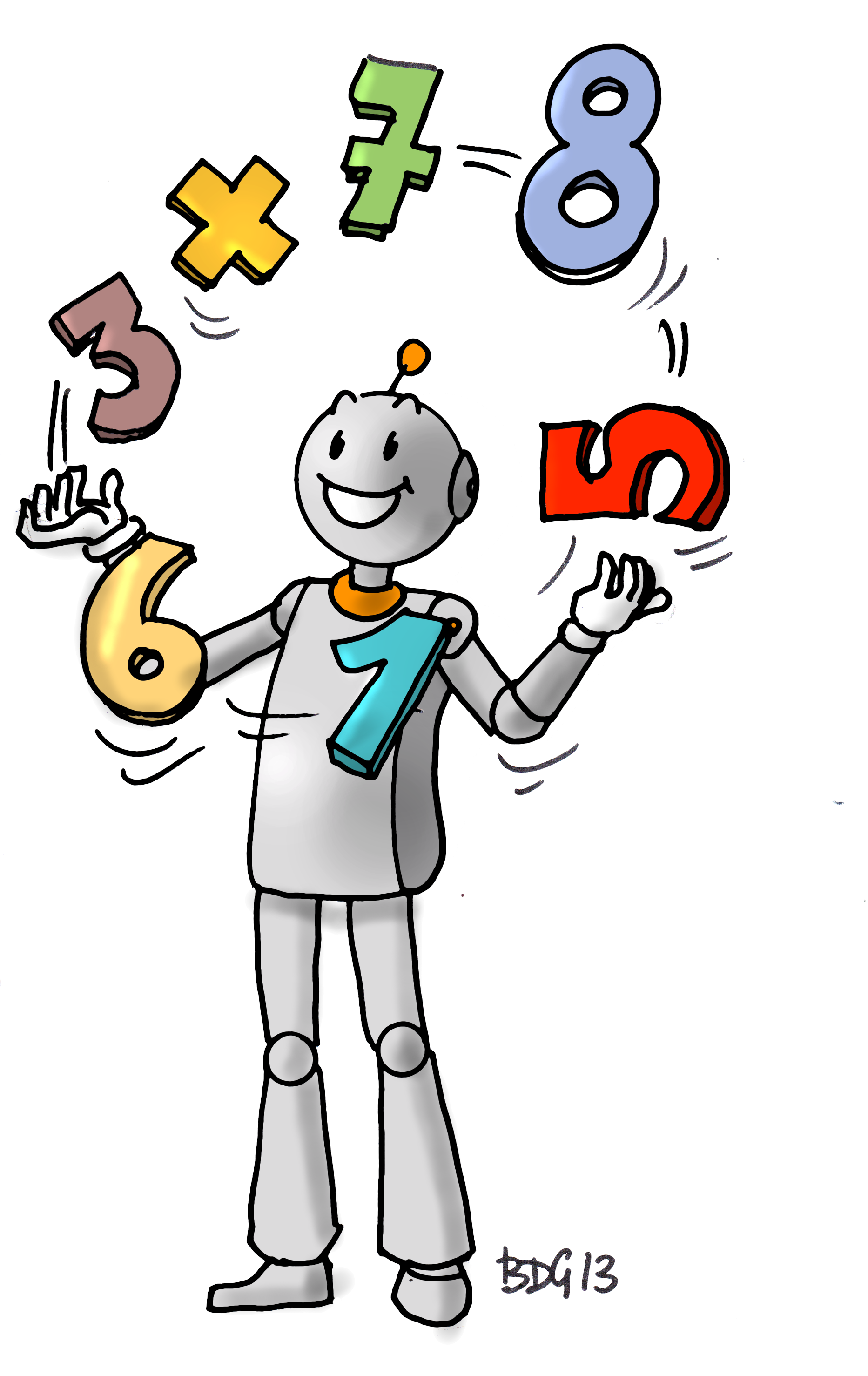 Le Voilà Votre Robot Maths - Bout De Gomme Mathématiques (1865x2955)