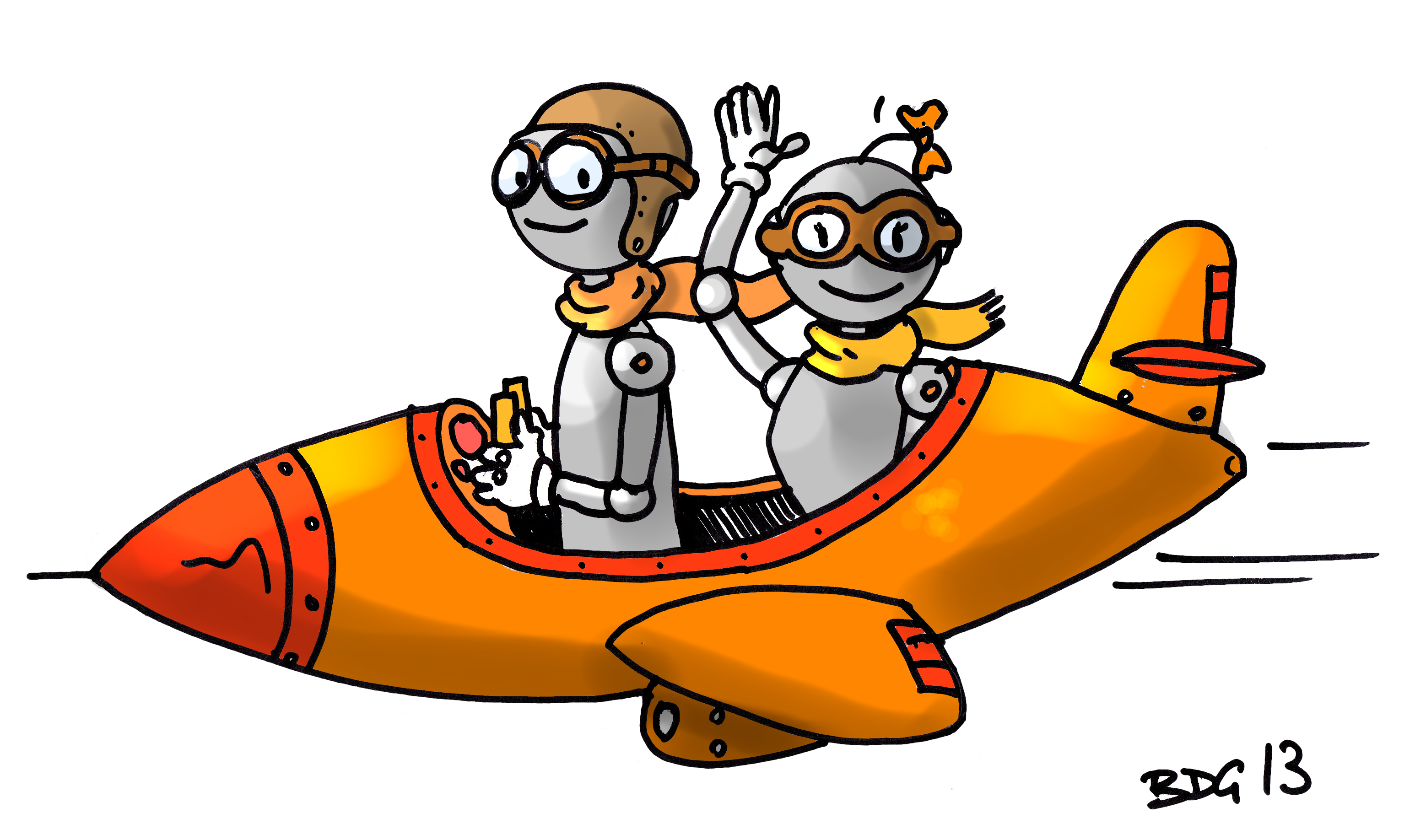 Les Bdg Partent En Vacances - Dessin Bout De Gomme (3116x1836)