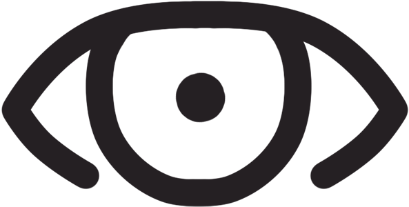 Outline Of Eye - Circle (600x600)
