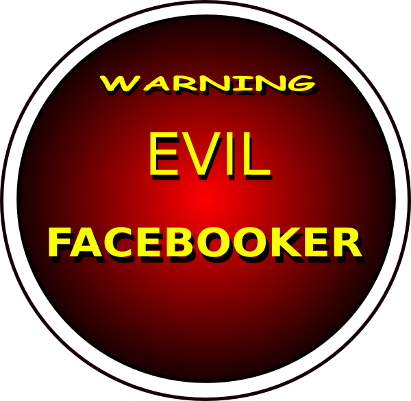 Warning Evil Facebooker Clip Art At Clker - Magazine (600x585)