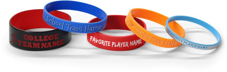 Personalized Basketball Wristbands - Basketball Team Wristbands (800x460)