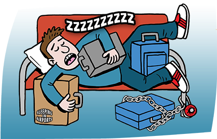 How To Sleep In The Airport - Airport (444x281)