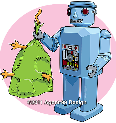 Robot Illustration Design Ann Arbor - Agent 99 (400x426)