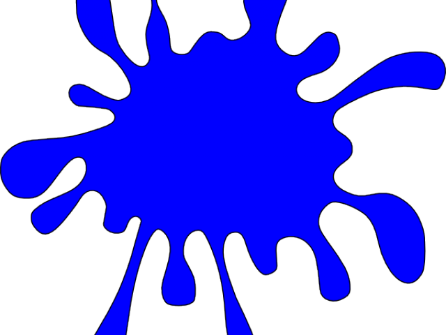 Blue Splat Cliparts - Orange Paint Splatter Clipart (640x480)
