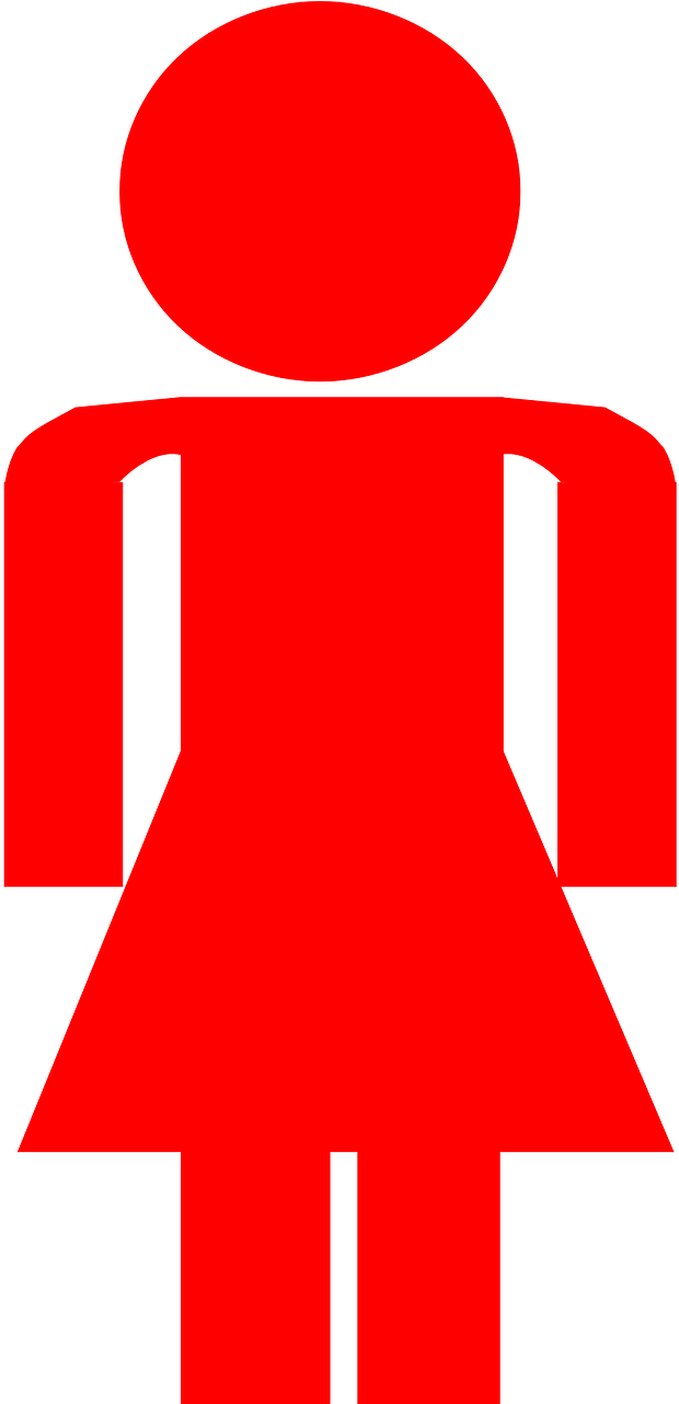 Woman Female Pictogram Bathroom Png Image - สัญลักษณ์ ห้อง น้ํา หญิง (640x1280)